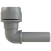 Polyplumb Enhanced Grey 15mm Spigot Elbow PB1015EG