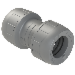 Polyplumb Enhanced Grey 22mm Straight Coupling PB022EG