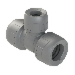 Polyplumb Enhanced Grey 22mm x 22mm x 15mm Tee PB1122EG