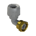 Polyplumb Enhanced Grey 15mm X 12 Bent Tap Connector PB1715EG