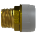 Polyplumb Enhanced Grey 15mm X 12 Male Adaptor BSP PB4315
