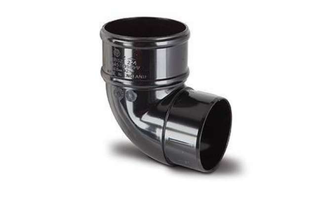 Polypipe 68mm Round Rainwater Downpipe 92° Offset Bend - RR132