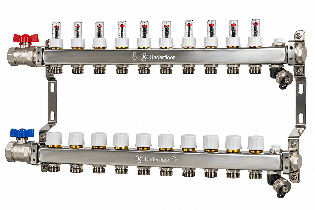 JG Underfloor Euroconus 10 Port Manifold