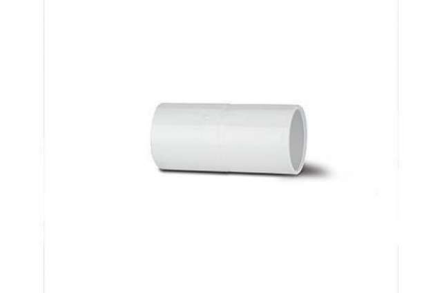 Polypipe Overflow System Straight Connector Solvent White - NS44
