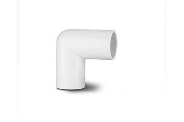 Polypipe Overflow System Knuckle Bend 90° Solvent White - NS45