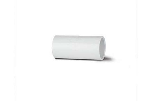 Polypipe Overflow System Straight Connector Solvent White - NS44