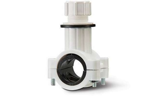 Polypipe Waste to Overflow Clamp 21.5mm Condensate Waste Saddle Pipe - WWS1