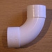 SWEPT BEND - 92 1/2 DEGREE (WHITE) SWEPT BEND - 92 1/2 DEGREE (WHITE)
