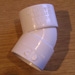 OBTUSE BEND - 45 DEGREE (WHITE) OBTUSE BEND - 45 DEGREE (WHITE)