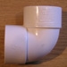 KNUCKLE BEND - 90 DEGREE (WHITE) KNUCKLE BEND - 90 DEGREE (WHITE)