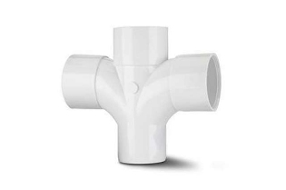 Polypipe 40mm Cross Tee 92 - WS38