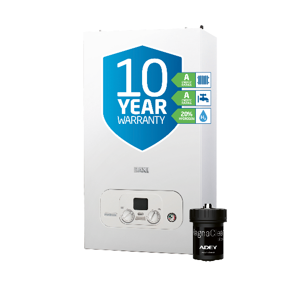 Baxi Platinum Compact 30kw Combi Boiler - 7844717 Includes a Adey MagnaClean Micro2