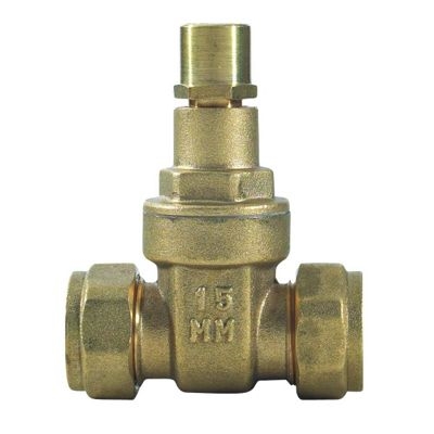 22mm Brass Lockshield Gate Valve