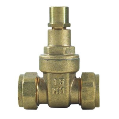 22mm Brass Lockshield Gate Valve
