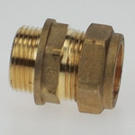 1-1/4 PEXworx Pex-Al-Pex Compression Coupling Brass Fitting