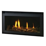 Crystal Madison Trimless With Black Plain Interior Logs Crystal Madison Trimless With Black Plain Interior Logs