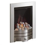 Crystal Diamond Contemporary Inset Fire MC Brushed Steel Crystal Diamond Contemporary Inset Fire MC Brushed Steel