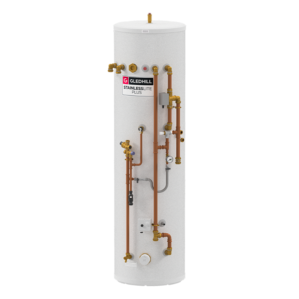 Gledhill StainlessLite Plus Heat Pump DUO 200L Pre Plumbed - PLUHP200DUOPP