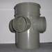 110MM THREE WAY BOSSED PIPE - SINGLE SOCKET (SOLVENT GREY) 110MM THREE WAY BOSSED PIPE - SINGLE SOCKET (SOLVENT GREY)