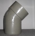 110MM BEND - SOCKET/SPIGOT - 135 DEGREE (SOLVENT GREY) 110MM BEND - SOCKET/SPIGOT - 135 DEGREE (SOLVENT GREY)