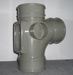 110MM ACCESS BRANCH - TRIPLE SOCKET - 92 1/2 DEGREE (SOLVENT GREY) 110MM ACCESS BRANCH - TRIPLE SOCKET - 92 1/2 DEGREE (SOLVENT GREY)