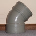 110MM BEND - DOUBLE SOCKET - 135 DEGREE (SOLVENT GREY) 110MM BEND - DOUBLE SOCKET - 135 DEGREE (SOLVENT GREY)
