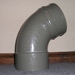 110MM BEND - DOUBLE SOCKET - 112 1/2 DEGREE (SOLVENT GREY) 110MM BEND - DOUBLE SOCKET - 112 1/2 DEGREE (SOLVENT GREY)