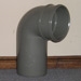 110MM BEND - SOCKET/SPIGOT - 90 DEGREE CLOSE COUPLE (SOLVENT GREY) 110MM BEND - SOCKET/SPIGOT - 90 DEGREE CLOSE COUPLE (SOLVENT GREY)