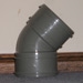 82MM BEND - DOUBLE SOCKET - 135 DEGREE (SOLVENT GREY) 82MM BEND - DOUBLE SOCKET - 135 DEGREE (SOLVENT GREY)