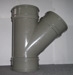 110MM SINGLE BRANCH - TRIPLE SOCKET - 135 DEGREE (SOLVENT GREY) 110MM SINGLE BRANCH - TRIPLE SOCKET - 135 DEGREE (SOLVENT GREY)