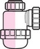Polypipe 40mm Bottle Trap - 38mm Seal - WP38