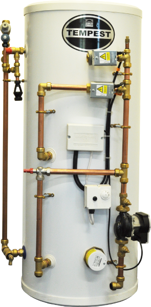 Telford Tempest 300L Pre Plumb Heat Pump Cylinder with internal 50L Buffer - TSMI300/50/HP/PREP