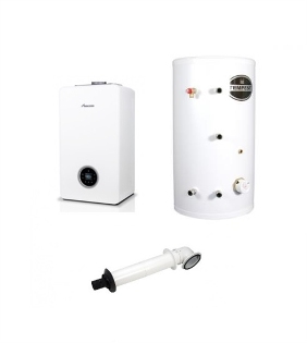 Worcester Greenstar 4000 24kw LPG System Boiler and Telford Tempest 300L Unvented Cylinder