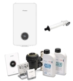 Worcester Greenstar 8000+ 32kW Combi Boiler with System Pack 1 Easy White RF amp Horizontal Flue Kit