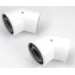 PAIR OF WORCESTER 45 DEGREE ELBOWS - 7716191085