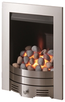 Crystal Super Radiant Contemporary Fire MC Pebble Brushed Steel Crystal Super Radiant Contemporary Fire MC Pebble Brushed Steel